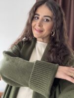 Yumoş Yeşil Uzun Hırka - Görsel 3