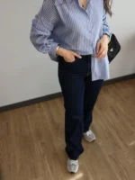 Lacivert Mango Jean - Görsel 3