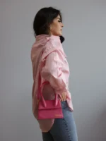 Pembe - Beyaz Çizgili Gömlek - Görsel 4