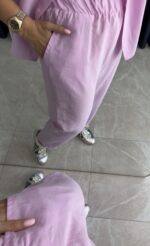 Grace Gömlek-Pantolon Takım Pembe - Görsel 4