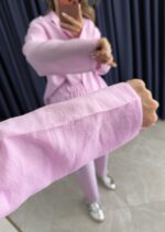 Grace Gömlek-Pantolon Takım Pembe - Görsel 6