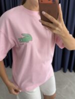 Dawn Etiketli Pamuklu Pembe Tshirt - Görsel 2